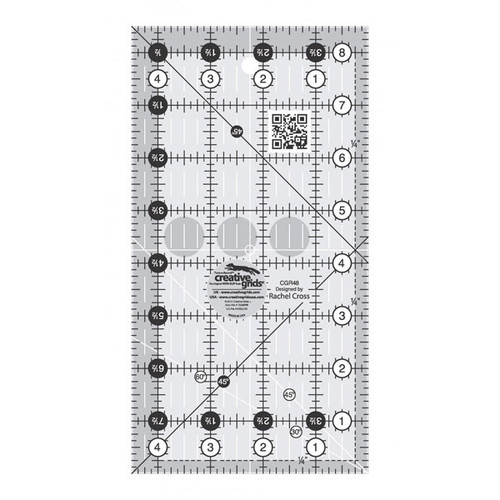 Creative Grids Quilt Ruler 4.5 Inch by 8.5 Inch Rectangle