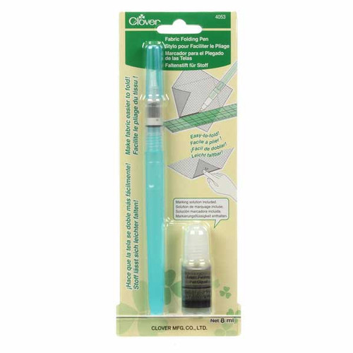 A felt tip pen that is filled with a very unique fabric softener to allow for folding. Sold Individually