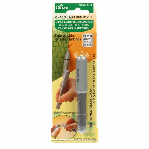 Pen style Chaco liners fine point permits accurate drawing of both straight lines and free hand curves. Color silver, sold Individually.