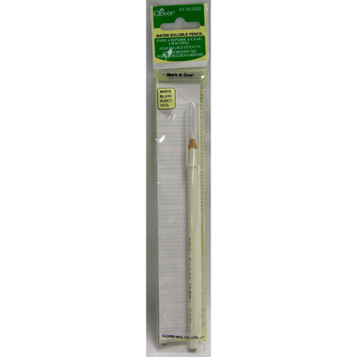 What makes this water soluble pencil useful is that it is easily wiped off with water.  Sold Individually.
