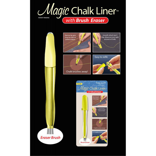 Magic Pins Magic Chalk Liner with Brush Yellow