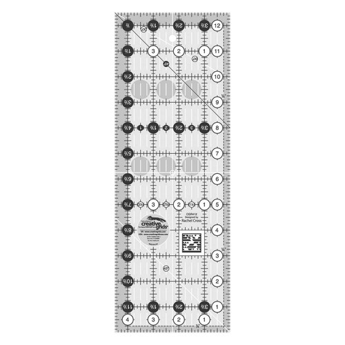 Creative Grids Quilt Ruler Quilt Ruler 4.5 Inch by 12.5 Inch Rectangle