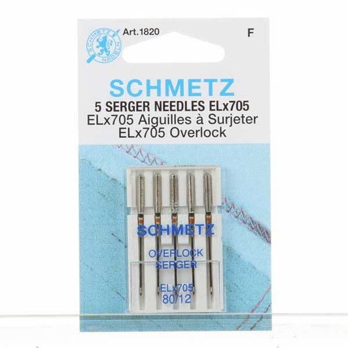 Schmetz Schmetz Overlock / Serger Machine Needle ELX705 Size 12/80