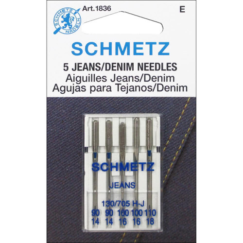 Schmetz Schmetz Denim/Jeans Machine Needle Size 90/100/110