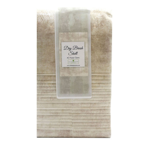 Wilmington Prints Fabrics Dry Brush Essentials Texture 40 Karat Crystals Fabric Strips Shell