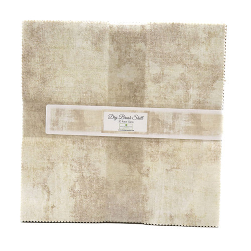 Wilmington Prints Fabrics Dry Brush Essentials Texture 10 Karat Crystals Layer Cake Shell