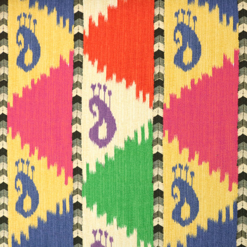 P Kaufmann Fabrics Orissa Shawl Confetti Ikat Paisley Stripe