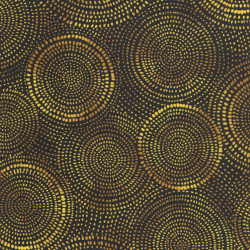 Windham Fabrics Radiance Fibonacci 108 Inch Wide Quilt Backing Black Gold