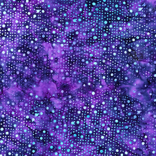 Timeless Treasures Fabrics Mariposa Tonga Batiks Dancing Techno Dots Grape