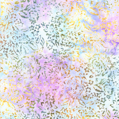 Timeless Treasures Fabrics Mariposa Tonga Batiks Field of Flowers Orchid