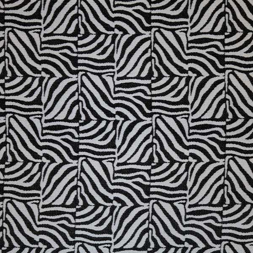 Covington Fabrics  Zanzibar Jet Zebra Patchwork Chenille Tapestry