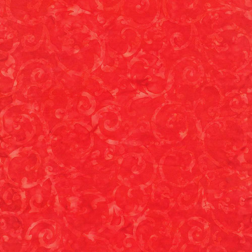 Timeless Treasures Fabrics Holiday Tonga Batiks Scroll Leaves Vines