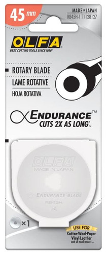 Olfa Endurance Rotary Blade 45 mm Tungsten Steel Extra Long Cutting Life