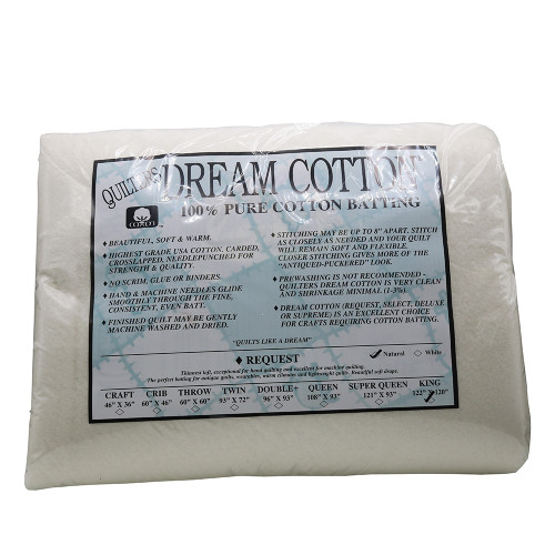 Quilters Dream Request Natural Cotton King Batting