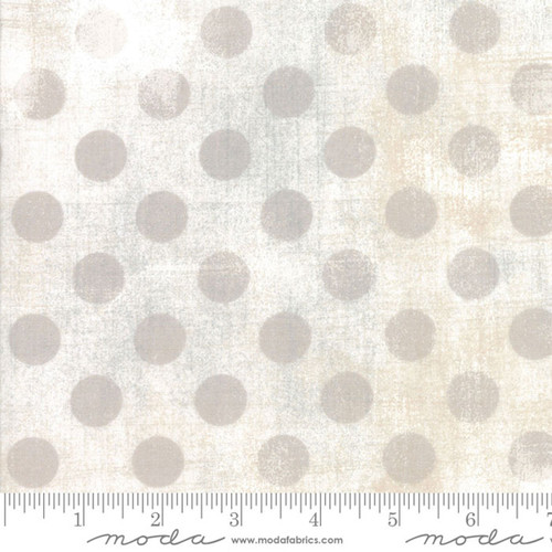 Moda Fabrics BasicGrey Grunge Hits The Spot White Paper
