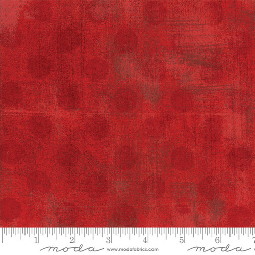 Moda Fabrics BasicGrey Grunge Hits The Spot Red