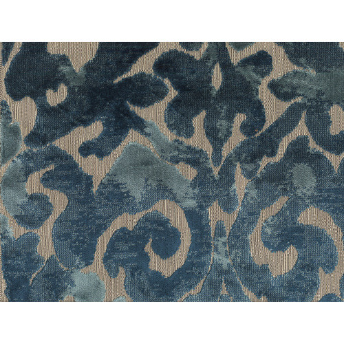 Hamilton Fabrics Arden Topaz Fortuny Cut Velvet Damask