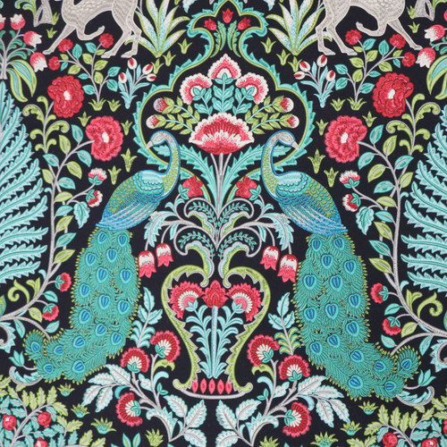 Covington Fabrics Winthrop Gemstone Mughal Peacock Gazelle Deer