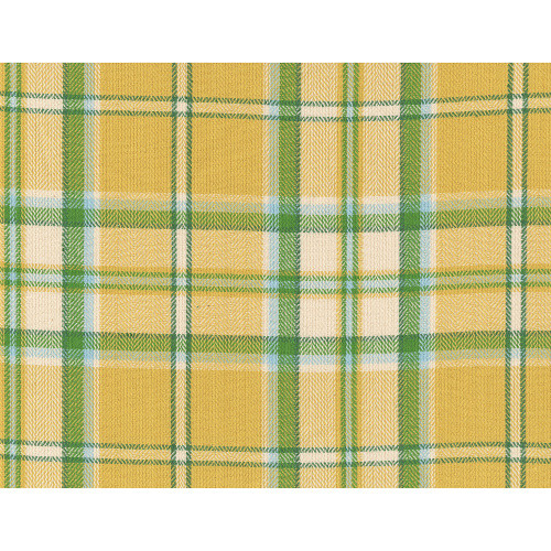 Covington Fabrics Somerset Daffodil Textured Windowpane Plaid