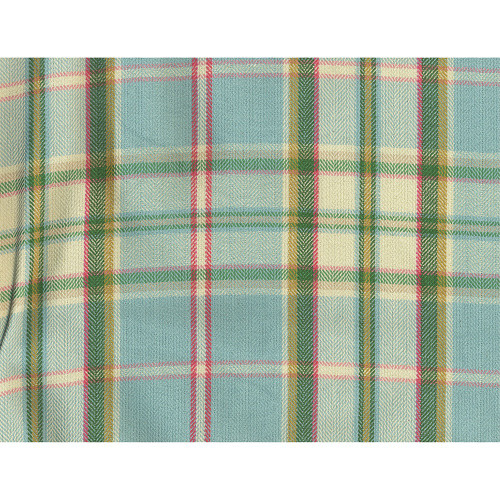 Covington Fabrics Somerset Spa Blue Textured Windowpane Plaid
