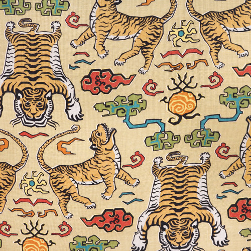Covington Fabrics Hillary Farr Tiger Republic  Himalayan Tigers