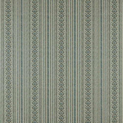 Magnolia Home Fashions Bindu Navy Stitched Stripe