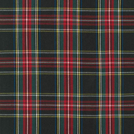Robert Kaufman Fabrics House of Wales Plaids Black Highland