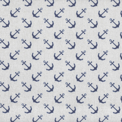 Benartex Fabrics Burlap Anchors Light Grey