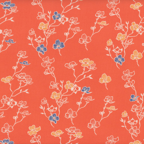 Windham Fabrics In The Garden Jennifer Moore Monaluna Poppy Dogwood