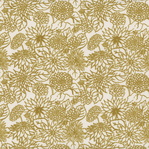 Windham Fabrics In The Garden Jennifer Moore Monaluna Ivory Dahlia Dream