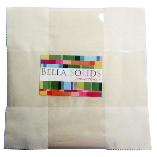 Moda Fabrics Bella Solid Layer Cake Ten Inch Squares 40 pc Snow