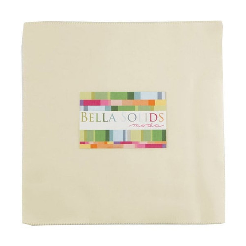 Moda Fabrics Bella Solid Layer Cake Ten Inch Squares 20 pc Snow