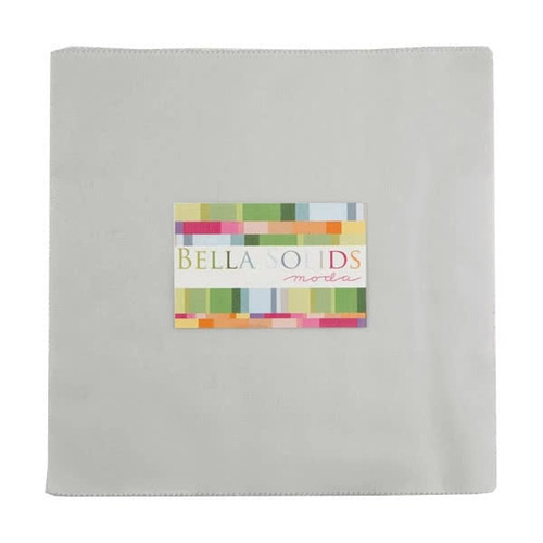 Moda Fabrics Bella Solid Layer Cake Ten Inch Squares 20 pc Zen Grey