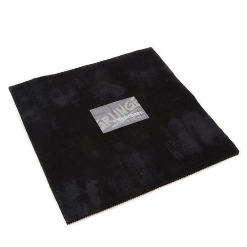 Moda Fabrics Grunge Texture Junior Layer Cake 20 Ten Inch Squares Onyx Black Grey