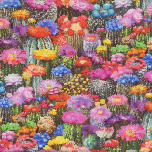 Timeless Treasures Fabrics Southwest Desert Cactus and Flowers
