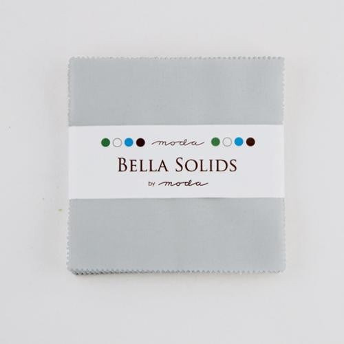 Moda Fabrics Bella Solid Zen Grey Charm Pack 42 pcs