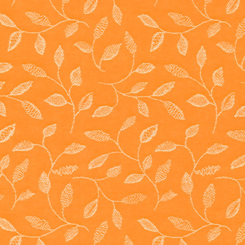 Covington Fabrics Sabrina Tangerine 321 Woven Leaves Acrylic Outdoor