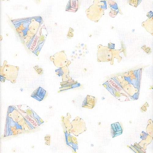 Timeless Treasures Bedtime Story Reading Bears Multi