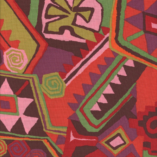 Alexander Henry Fabrics Folklorico Fiesta de los Muertos Red