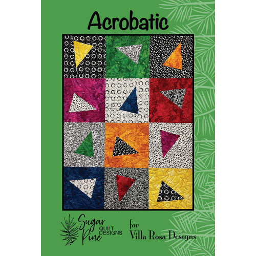 Acrobatic Quilt Pattern by Villa Rosa Sugar Pine - 42 by 56 inches