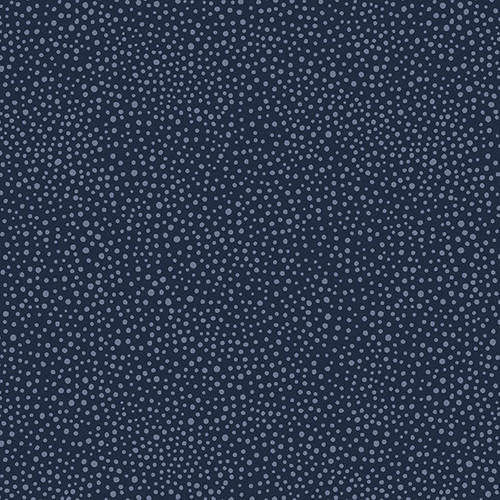 Free Spirit Fabrics William Morris Kelmscott Navy Seaweed Dot
