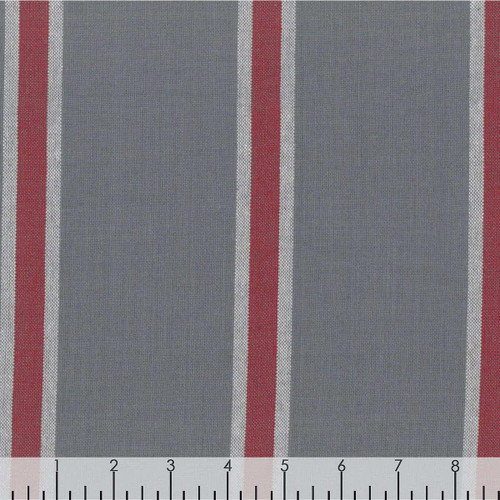 Moda Fabrics Rock Pool Toweling Rocks Grey Red