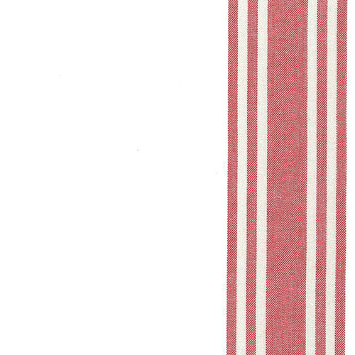 Moda Fabrics Enamoured Stripe Woved Cotton Toweling Red Cream Taupe