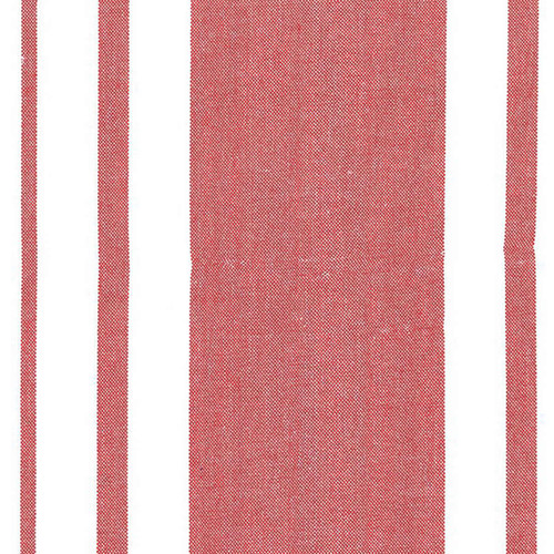 Moda Fabrics Enamoured Stripe Woved Cotton Toweling Red Cream Tan