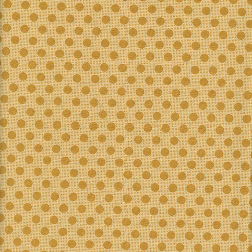 Tilda Fabrics Tilda Basics Tone Finnanger Medium Dots Flaxen Yellow