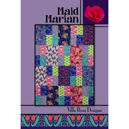 Villa Rosa Designs Maid Marian Quilt Pattern - 45 by 60 inches