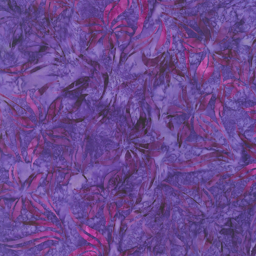 Robert Kaufman Fabrics Lily Bella Artisan Batiks Lilies Grape