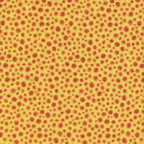 Elizabeth's Studios Fabrics Strong Earth Woman Packed Dots Gold