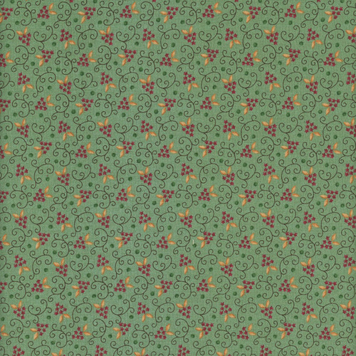 Henry Glass Fabrics Quiet Grace Kim Diehl Starberries Turquoise