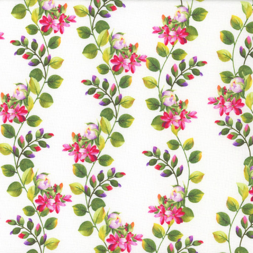 Studio E Fabrics Splendid Path Large Vine White